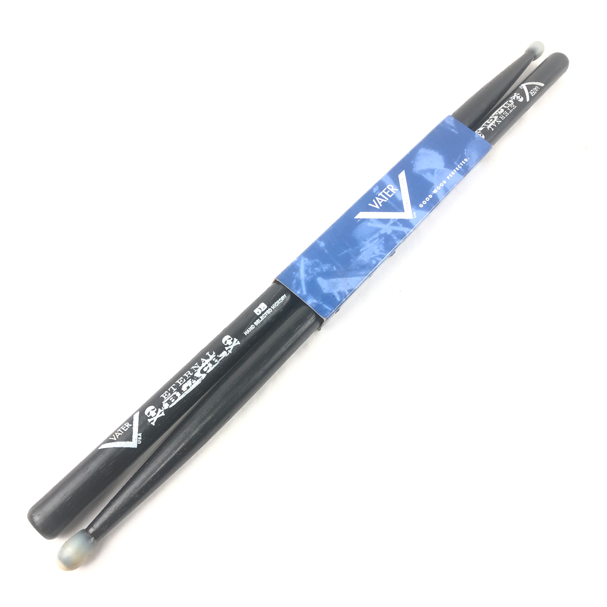 Vater VHPDN-5B Eternal Black Nylon Tip 5B Drumsticks